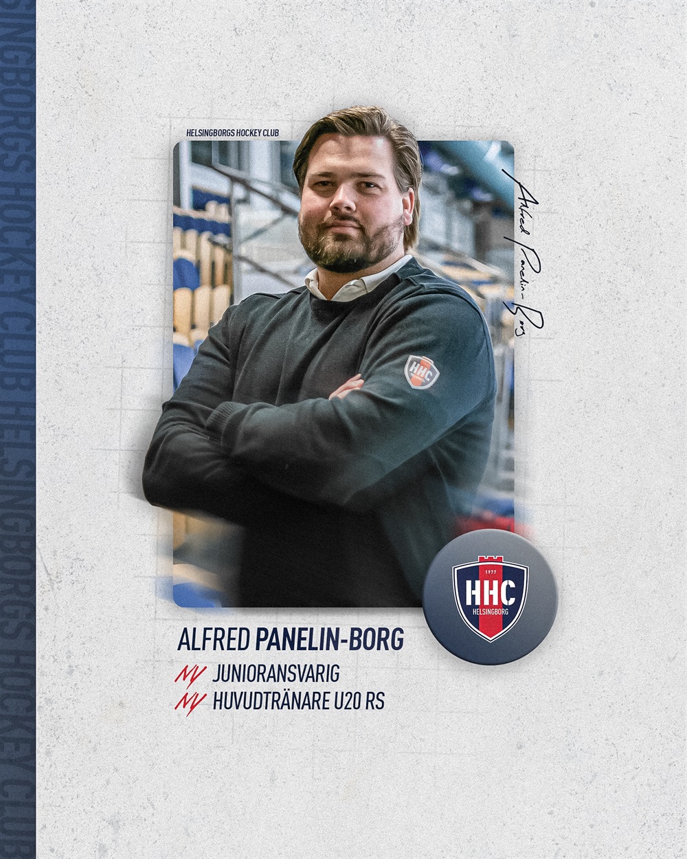 Alfred Panelin-Borg ny junioransvarig och huvudtränare för U20