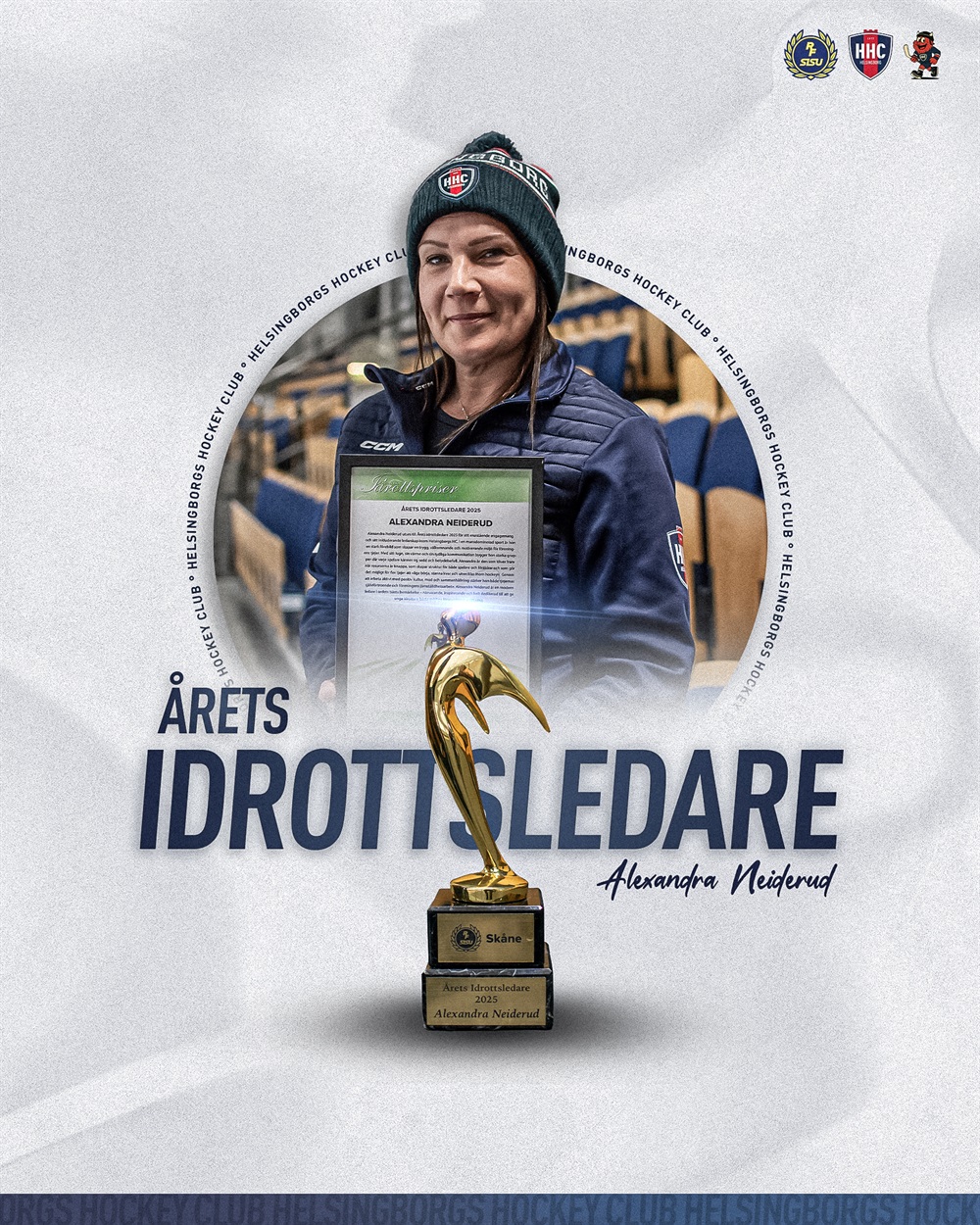 alexandra utsedd till årets idrottsledare i skåne